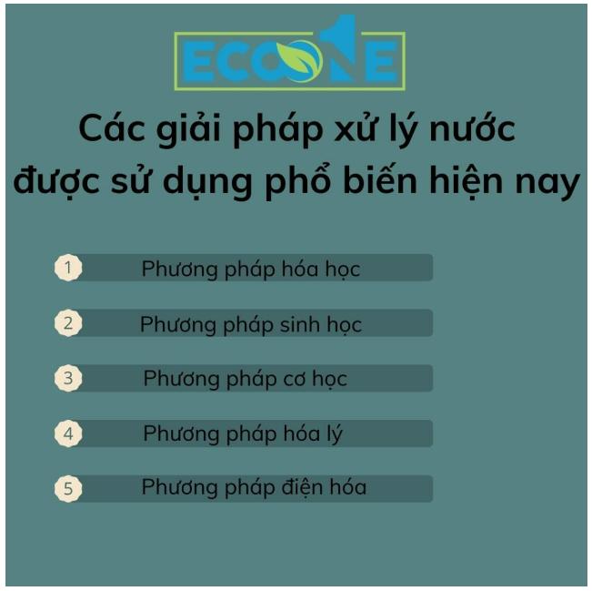 giải pháp xử lý nước được sử dụng phổ biến hiện nay